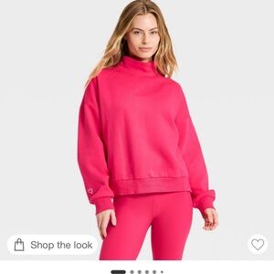 Women's Valentine's Day Mock Neck
Sweatshirt - JoyLab